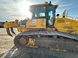 Used Komatsu,Used Bulldozer in yard,Side of used Komatsu,Side of used Bulldozer
